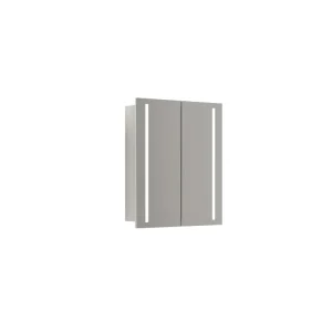 Scanbad MULTO Spejlskab integreret lys, m/2 låger 70x60 cm Hvid mat